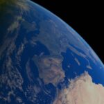 A breathtaking satellite view of Earth showcasing continents and oceans.